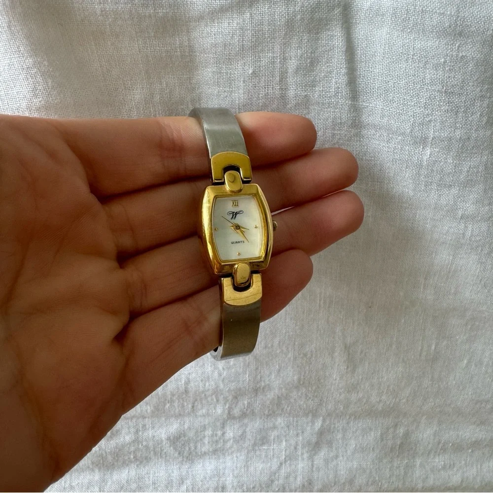 Vintage quartz two-toned watch - Picture 3 of 4